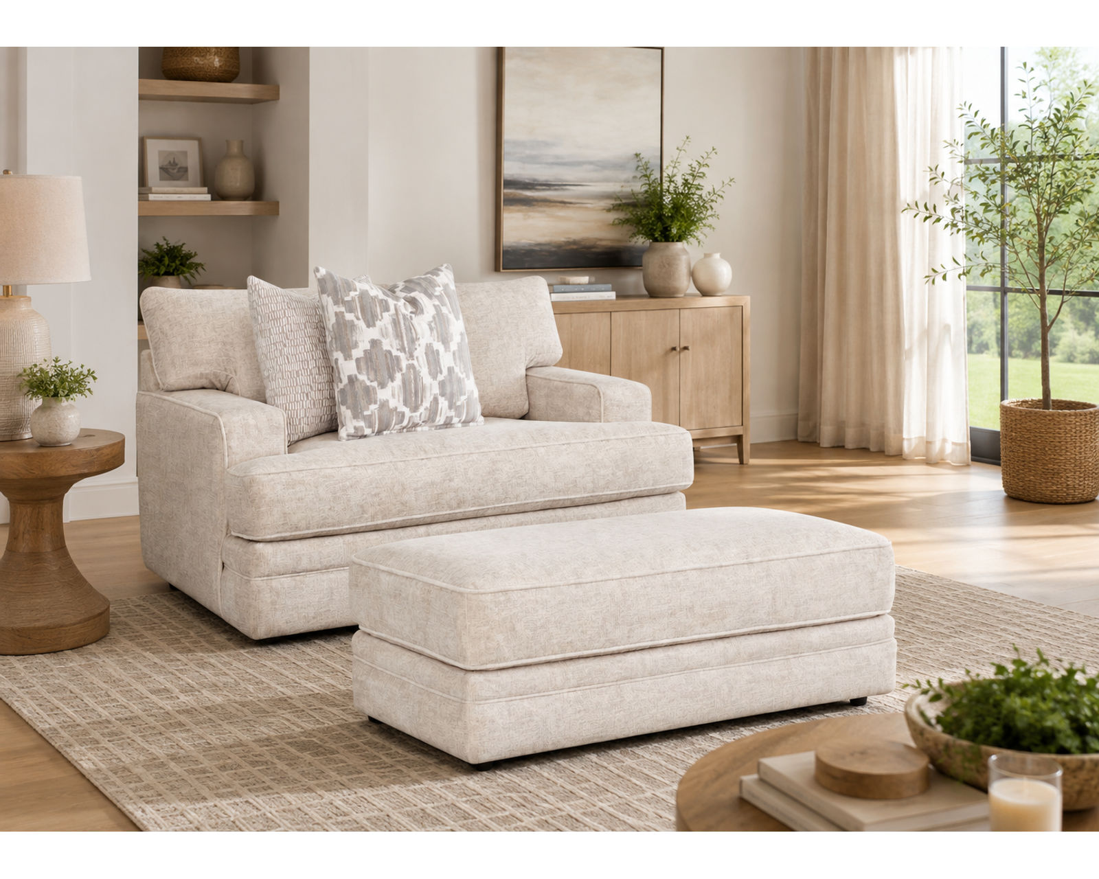 Adler 99" Sofa (Oversized Comfort. Sophisticated Style) - Designer-Curated Rooms Made Easy.