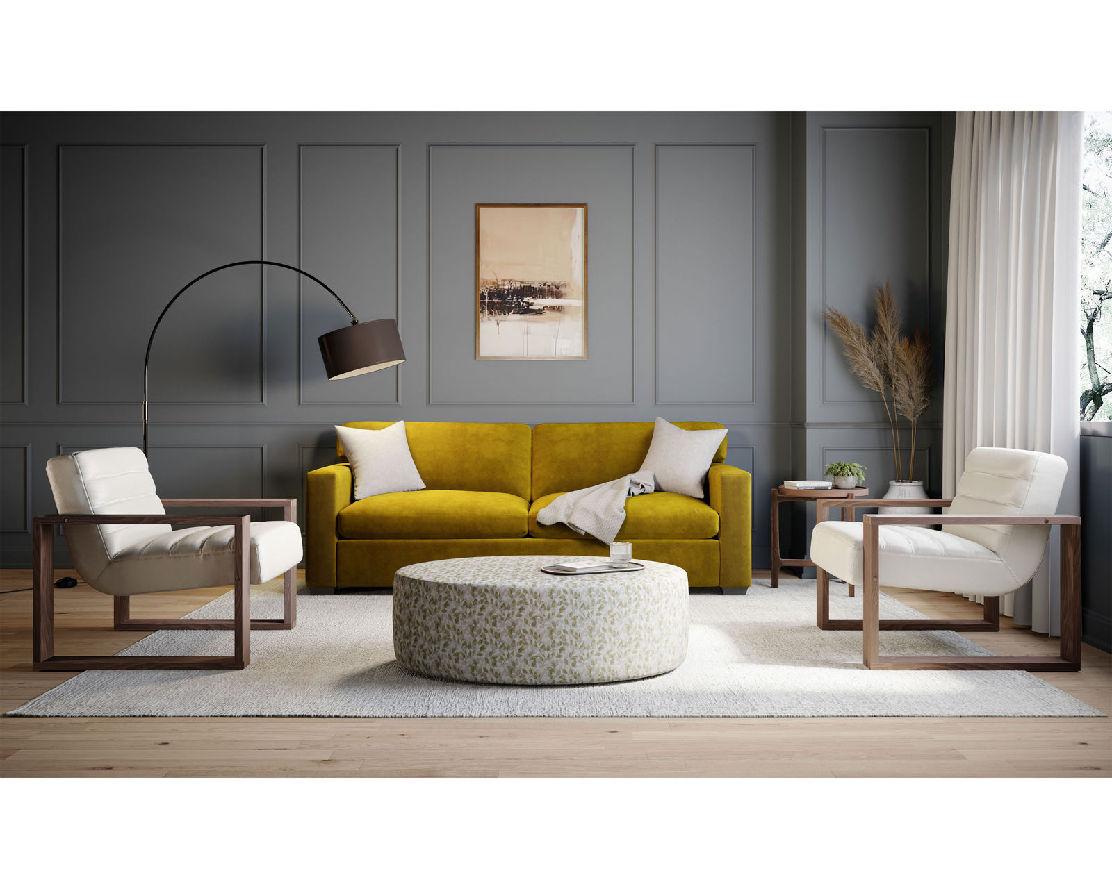 Madison 77651 Track Arm Sofa (+60 fabrics)