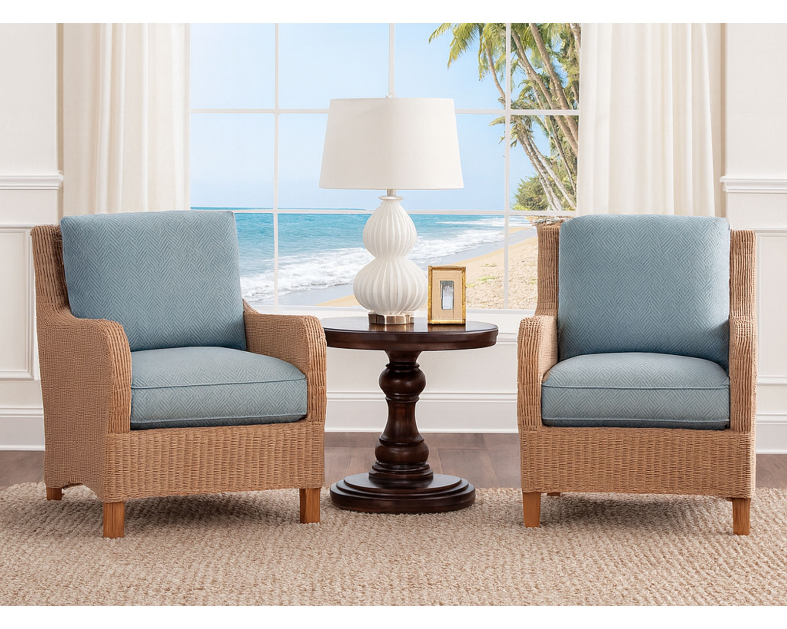 Gibraltar Rattan Chair (+28 finishes - +69 fabrics) - Gibraltar Rattan Chair