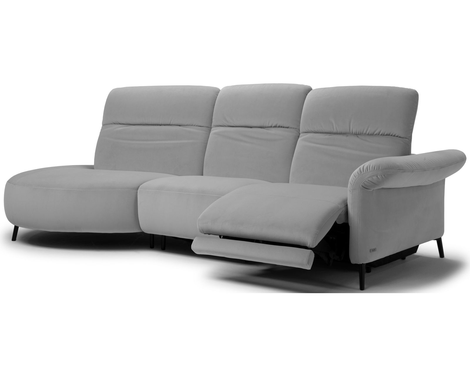 Venezia C300 Power Reclining Sectional (+50 leathers) - Layout F: Three Piece Sectional 113" x 62" (1 recliner)