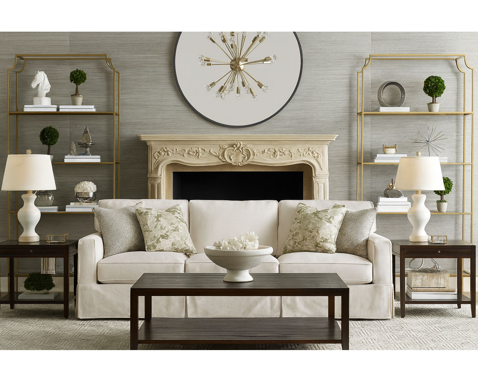 Gramercy Park Slipcover Sofa (74" - 81" - 92") +69 fabrics - Gramercy Park Slipcover 93" Sofa (Three cushions)