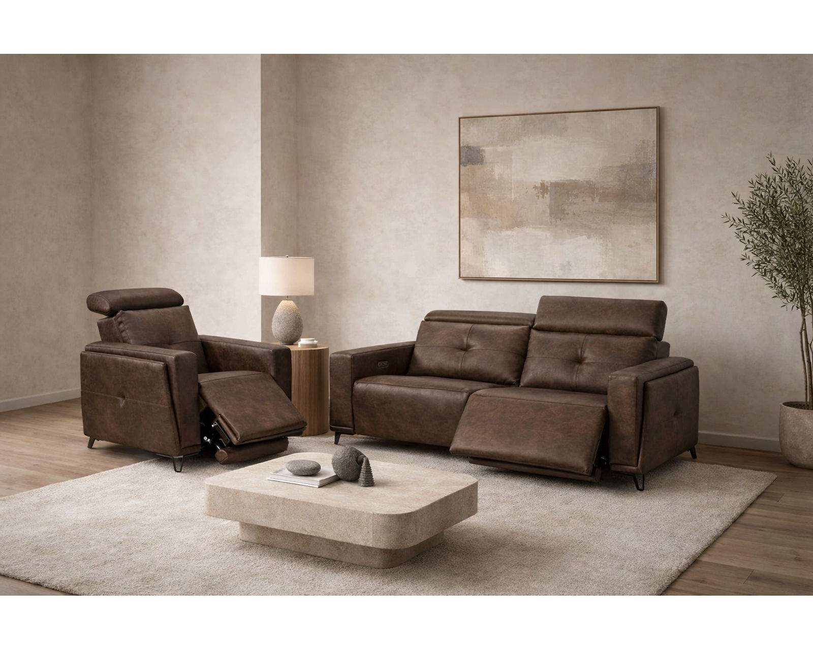 Mackenzie Dual Power Reclining Sofa — Available in Standard & Wide Cushions, 140+ Leather Options, and 80", 84", or 112" Widths - Built Stronger. Feels Better. Lasts Longer.
