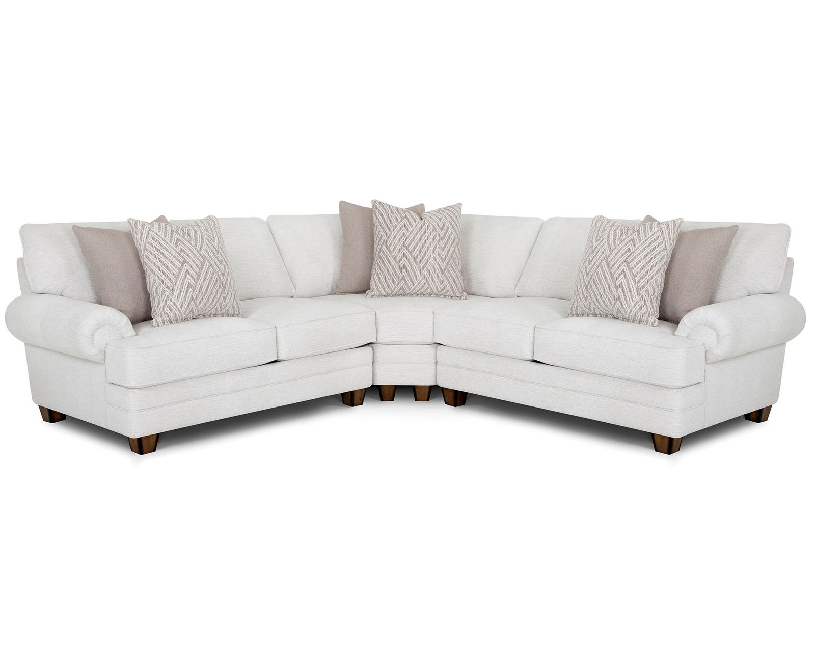 Hope 957 Modular Sectional (Classic Comfort. Generous Seating. Designed to Bring Everyone Together) - Layout A: Three Piece Sectional 100" x 100" 