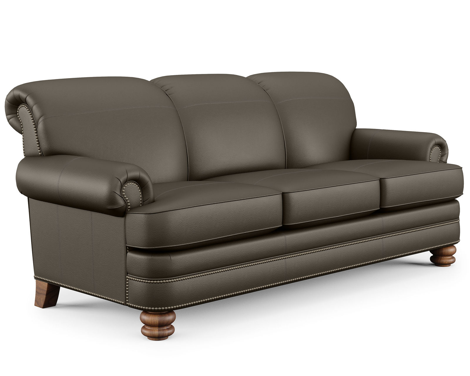 Bay Bridge 3791 Nailhead Loveseat (+50 leathers) - Bay Bridge Leather Nailhead Sofa