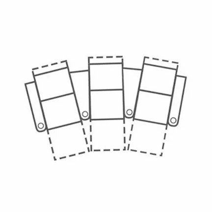 Layout D: Five Piece Sectional (3 Recliners) 124" Wide
