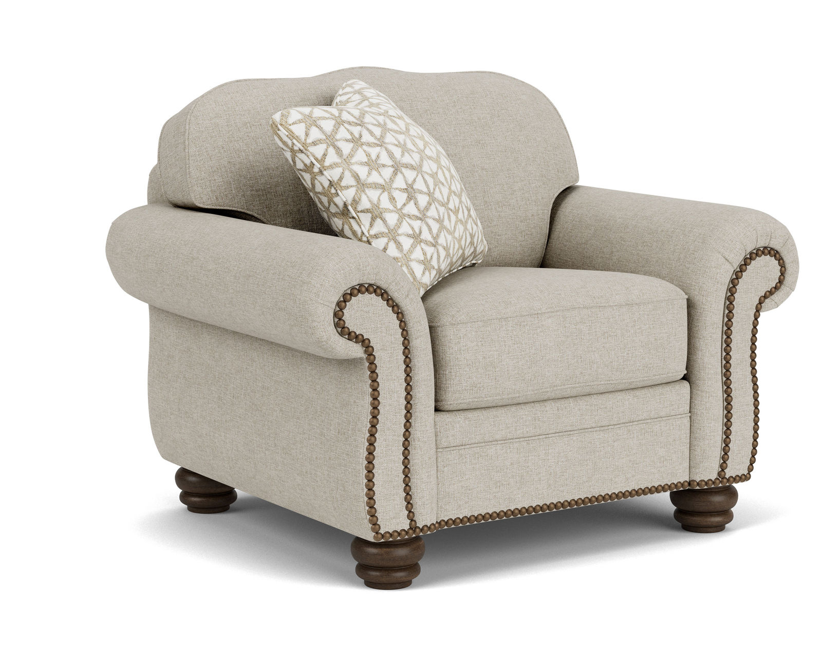 Bexley 8646 Sofa (+100 fabrics) 91" - Bexley Chair with Nailhead Trim Available