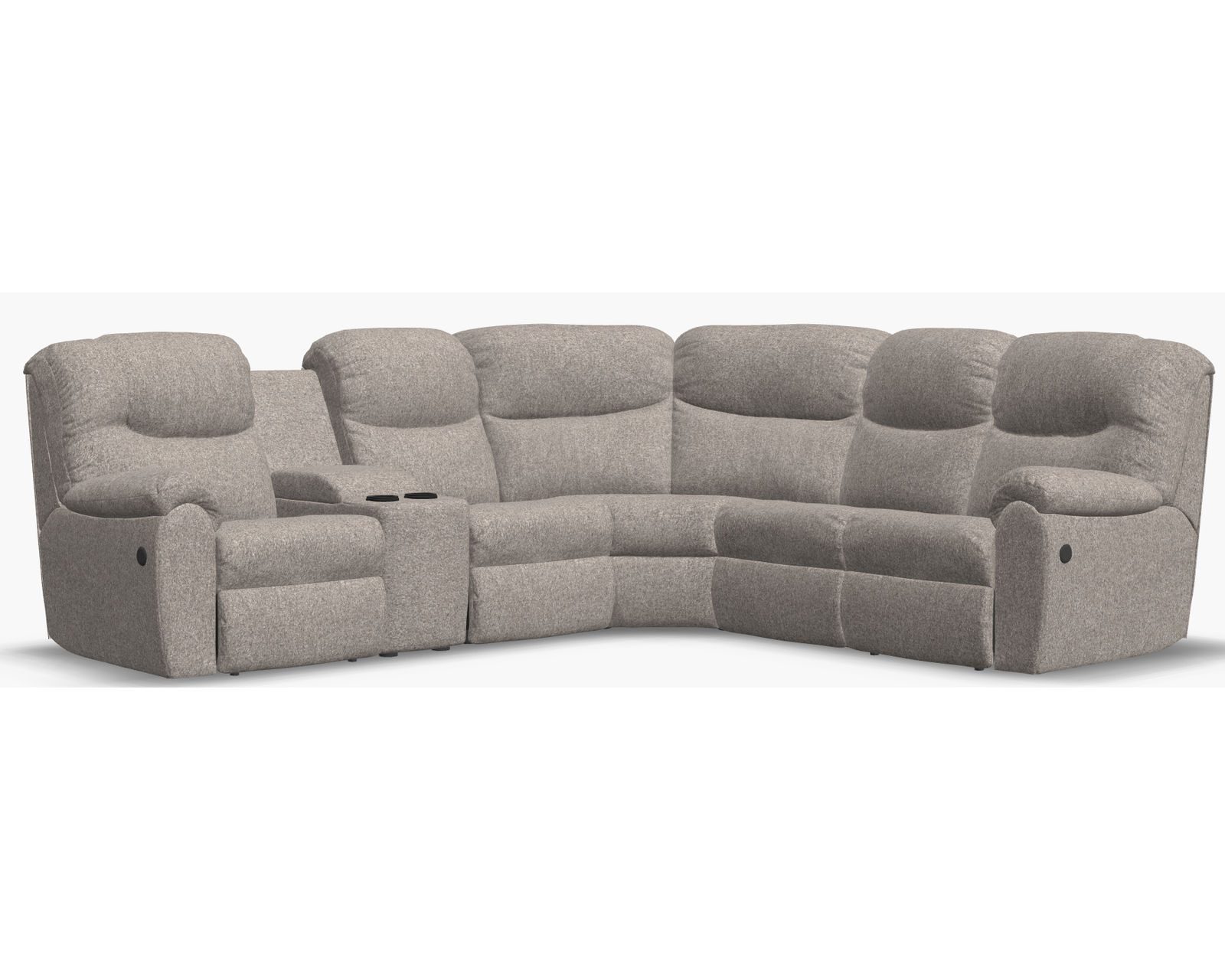 Regent 41094 Reclining Sectional (+50 fabrics) - Layout D: Six Piece Sectional 114" x 101"
