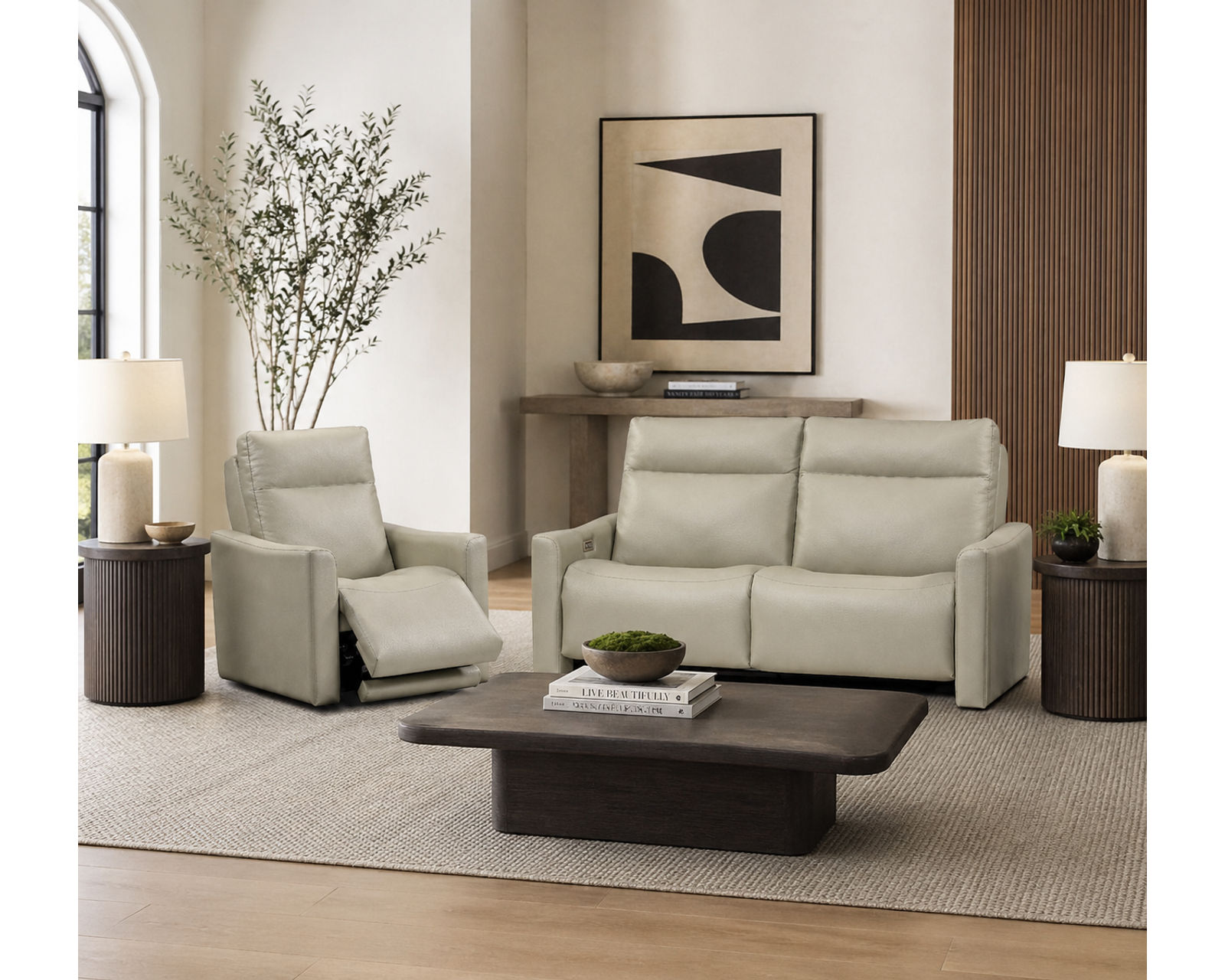Kirk Dual Power Reclining Sofa — Available in Standard & Wide Cushions, 140+ Leather Options, and 76", 79", or 108" Widths - Where Quality Materials Meet Everyday Value