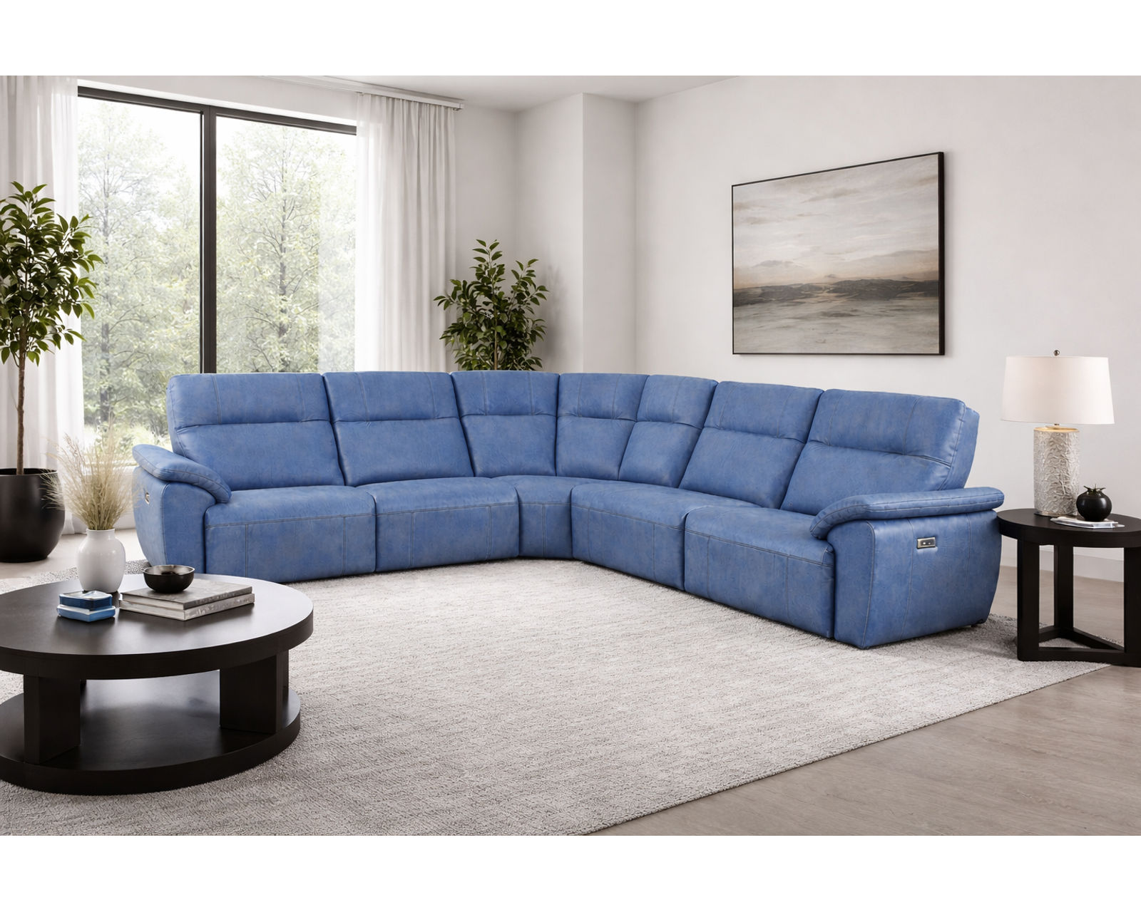 Rowan 4077 Reclining Chaise Sectional (standard and wide seat widths) +140 leathers  - Built Stronger. Feels Better. Lasts Longer.