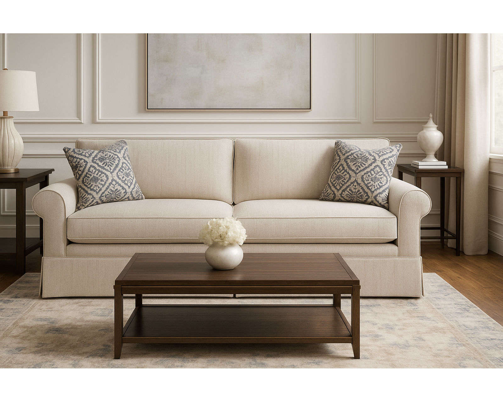 Benton Twin - Full or Queen Sleeper (+69 fabrics) - Benton Queen Sleeper (Two cushion)