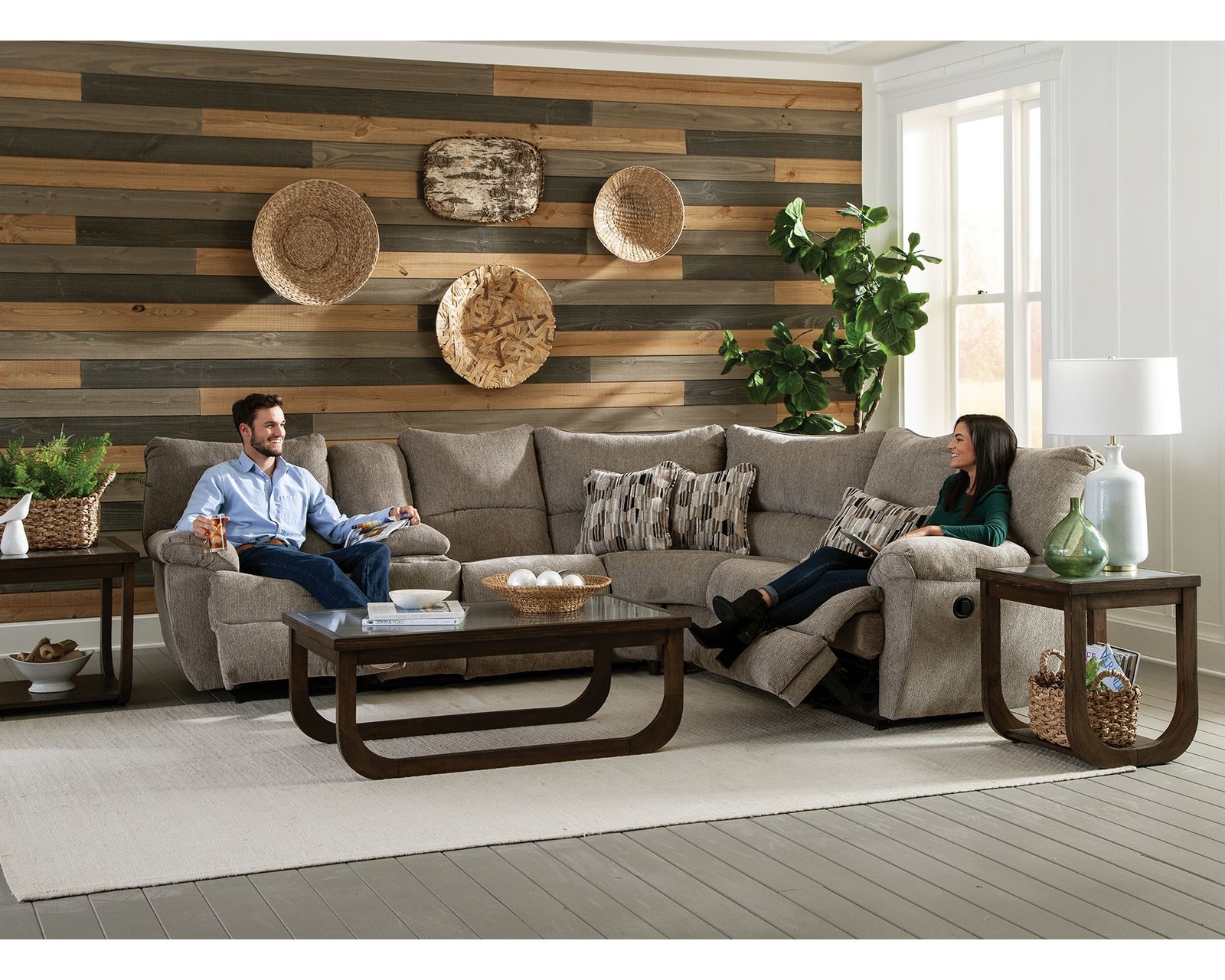 Elliot Two Piece Lay Flat Reclining Sectional (2 colors) 102" x 89" - Comfort That Goes the Distance.