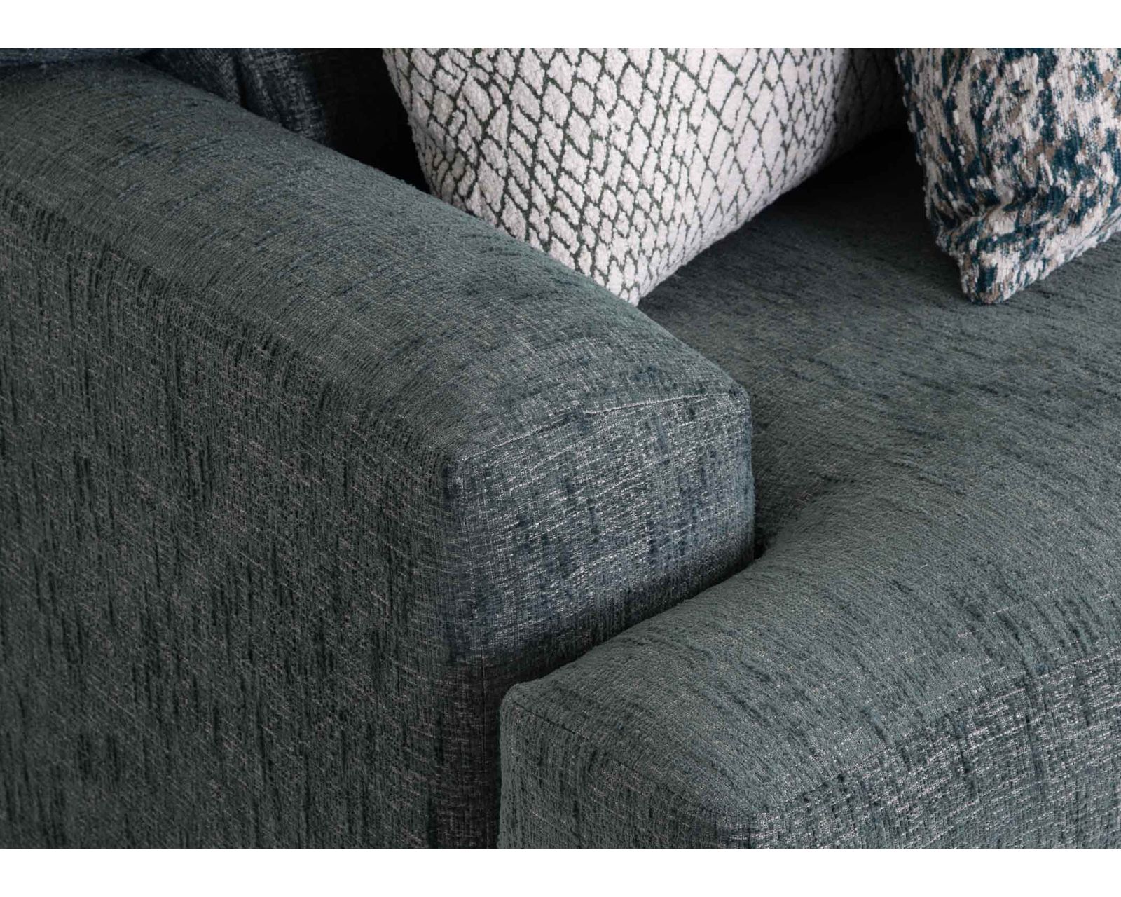 Emerald 99" Reversible Chaise Sofa (Bold Color. Flexible Comfort. One Sofa Designed Around You) - T-Seat and Back Cushions are Reversible