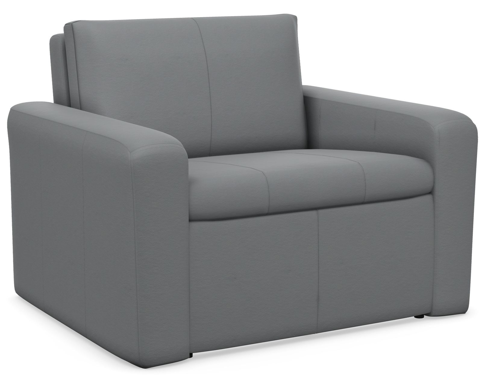 Blanche Reclining or Stationary Sofa — Available in Wide Cushions, 140+ Leather Options, and 79"or 112" Widths - Elran Furniture Blanche Wide Stationary Chair or Recliner