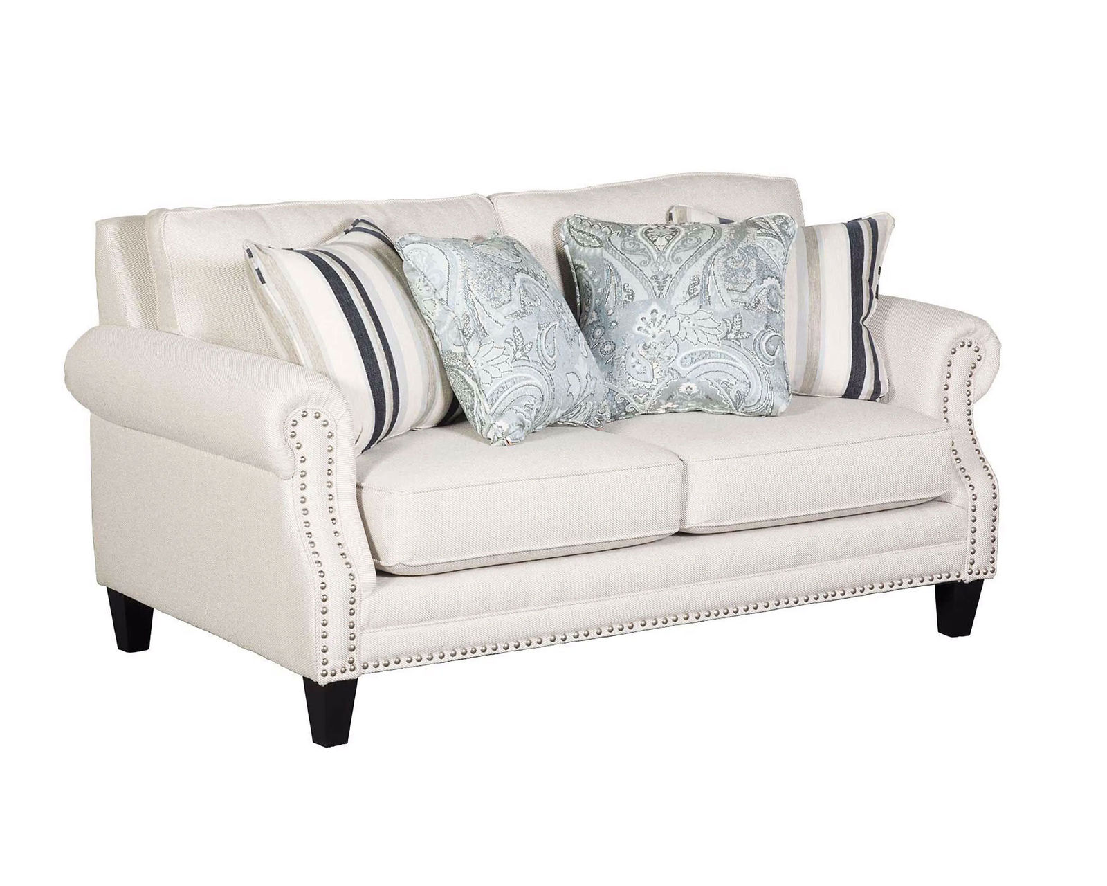 Sweater Bone 91" Sofa (Includes Pillows - Performance Fabric) - Sweater Bone 73" Stationary Loveseat