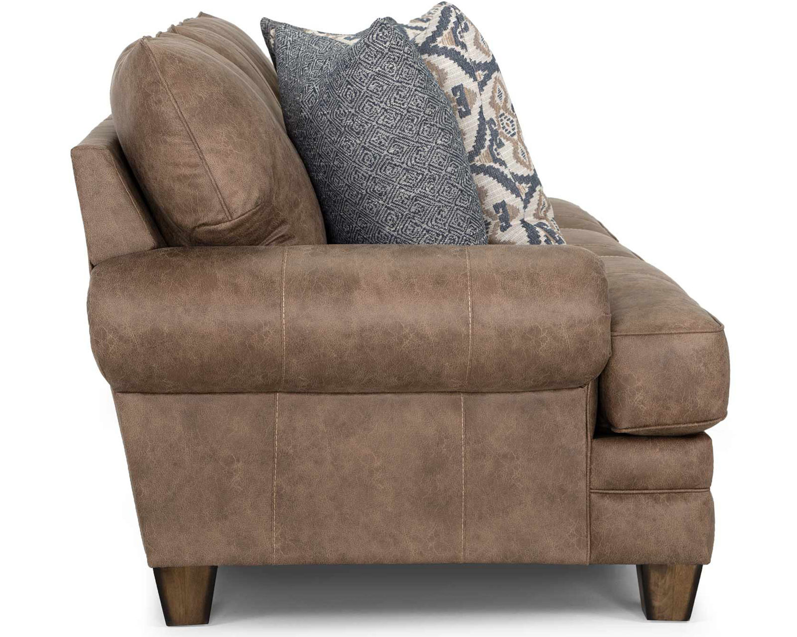 Sicily 101" Wide Sofa (The Look of Worn Leather. The Softness of Fabric) - Designer Style Without the Designer Price.