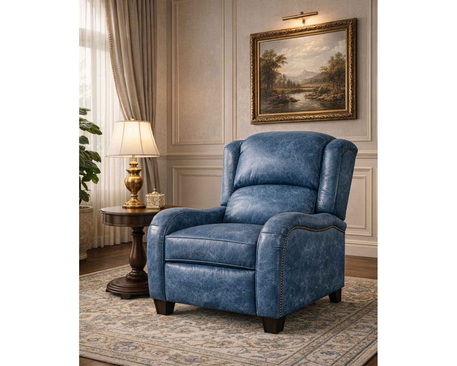 Leonard Leather Recliner (29 Top-Grain Leather Choices) - Leonard Low Leg Leather Recliner