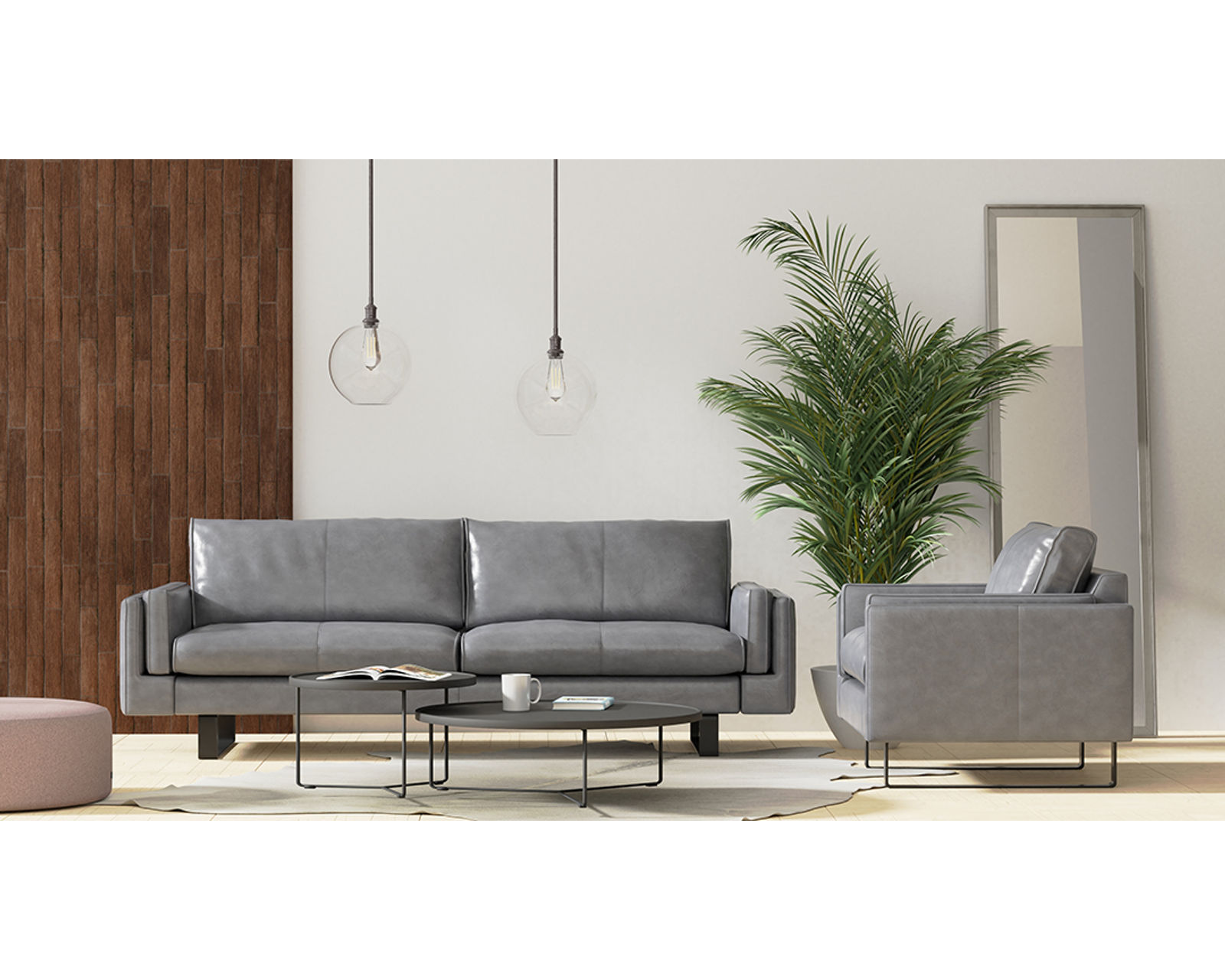 Endless 92" or 103" Leather Sofa (+20 leathers)