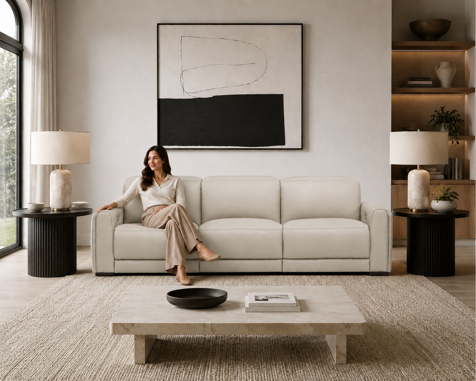 Sola 1646 Power Reclining Sofa (wide seats) 86" or 120" - in stock - Comfort That Lasts. Quality You Can Feel.