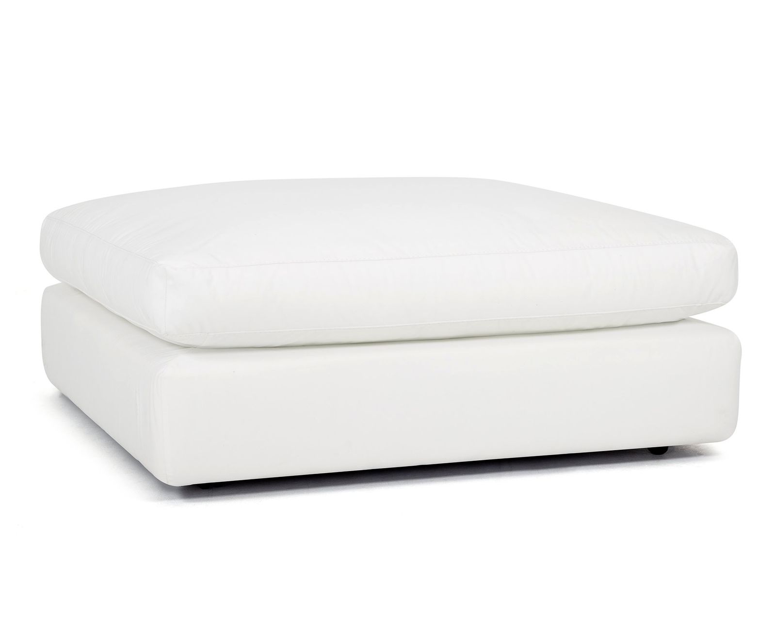 London Modular Sectional (Down Seating Performance Fabric) 3 colors - London 51" Square Cocktail Ottoman w/ Caster Legs