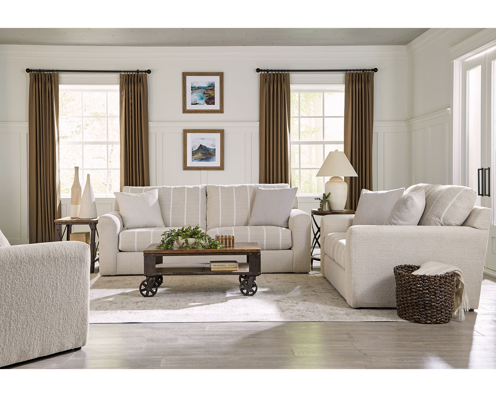 Lindsey 89" Stationary Sofa (2 colors) includes pillows - Sit Back. Relax. Love Your Home.