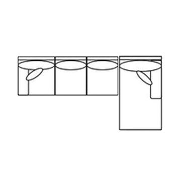 Layout I: Two Piece Sectional 108" X 68"