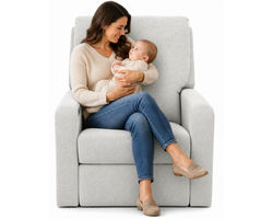 Lullaby Power Headrest Power Auto-Glide Nursery Recliner Motorized Gliding Comfort - 3 colors