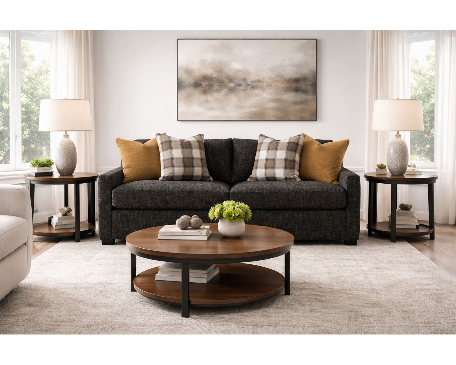 Bend 7547 Sofa 84" (+100 High Performance Fabrics) - Bend 84" Sofa (one cushion) 754770BD