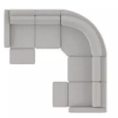 Layout A: Five Piece Reclining Sectional. 110" x 110"