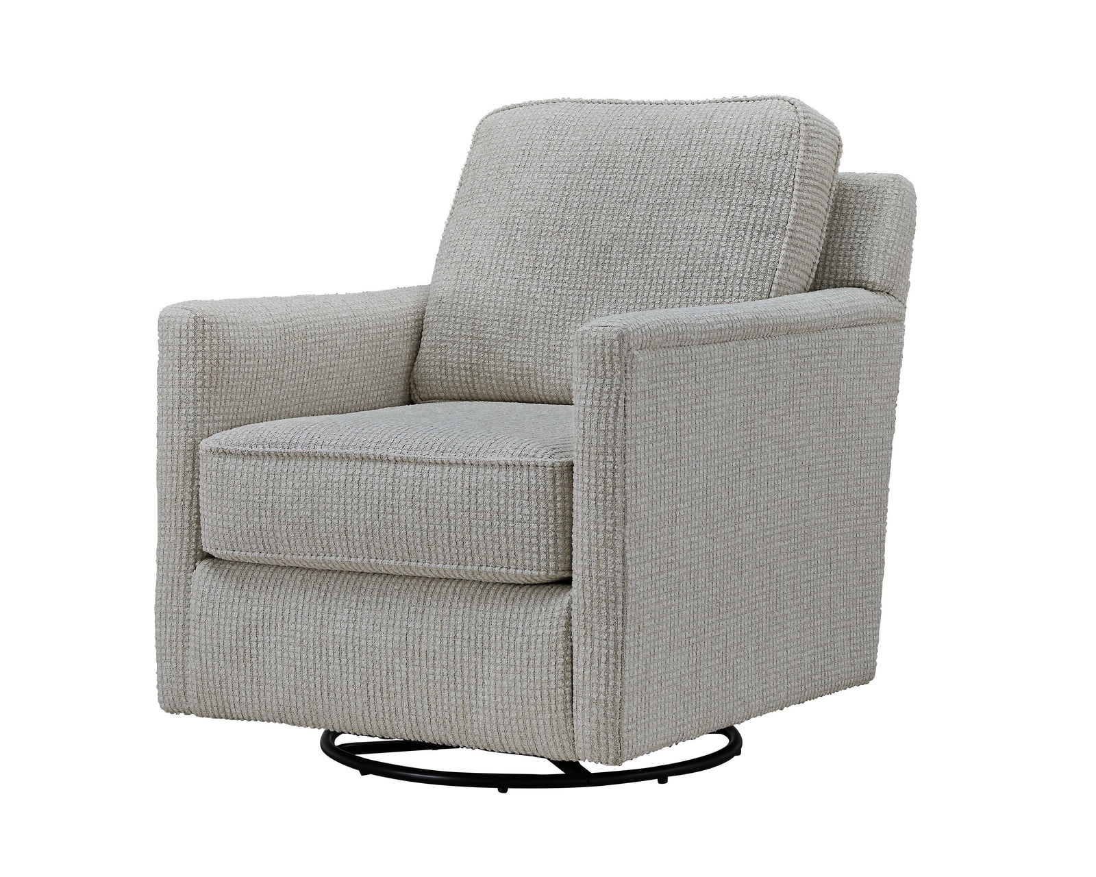 Hogan Cotton Five Piece Sectional 7004 (includes pillows) performance fabric - 103" x 101.5 - Poof Cotton Swivel Glider - performance fabric