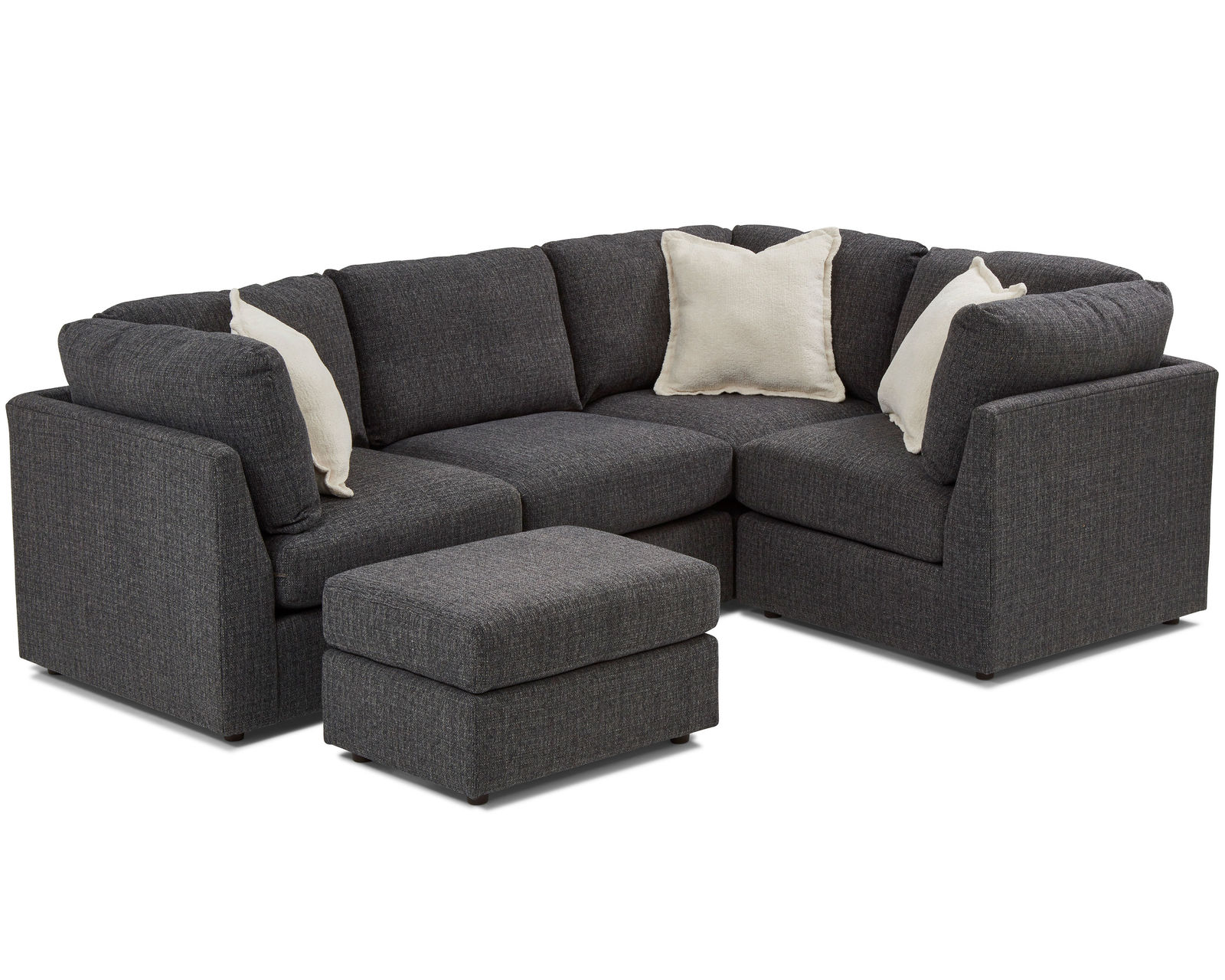 Jelsea Modular Sectional (+100 fabrics) - Layout K: Four Piece Sectional (Ottoman Not Included) 99.5" x 69"