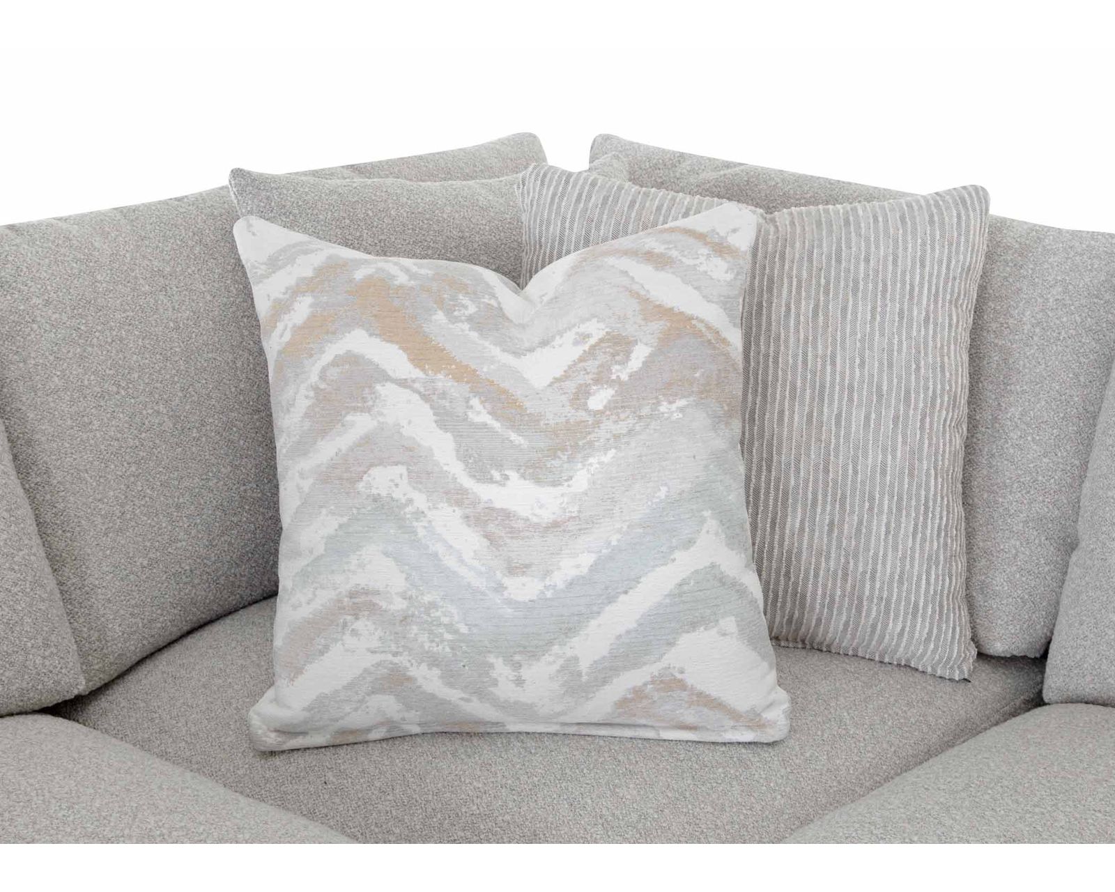 Meade 961 Modular Sectional (Modern Scale. Incredible Comfort) - Includes all Accent Pillows