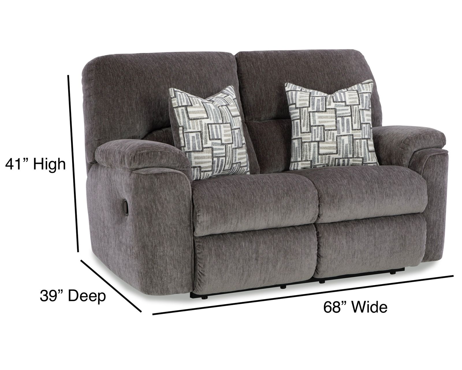 Payday 92" Double Reclining Sofa (In stock) - Payday Reclining Loveseat