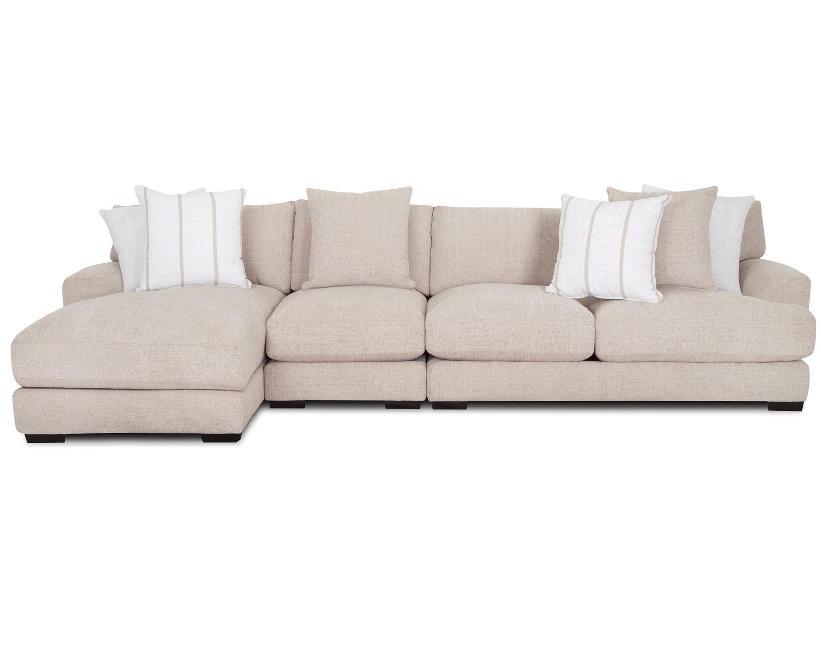 Shay Casual Modern Modular Sectional (Relaxed Modern Style. Deep Comfort) - Configuration Available on the Left or Right Side