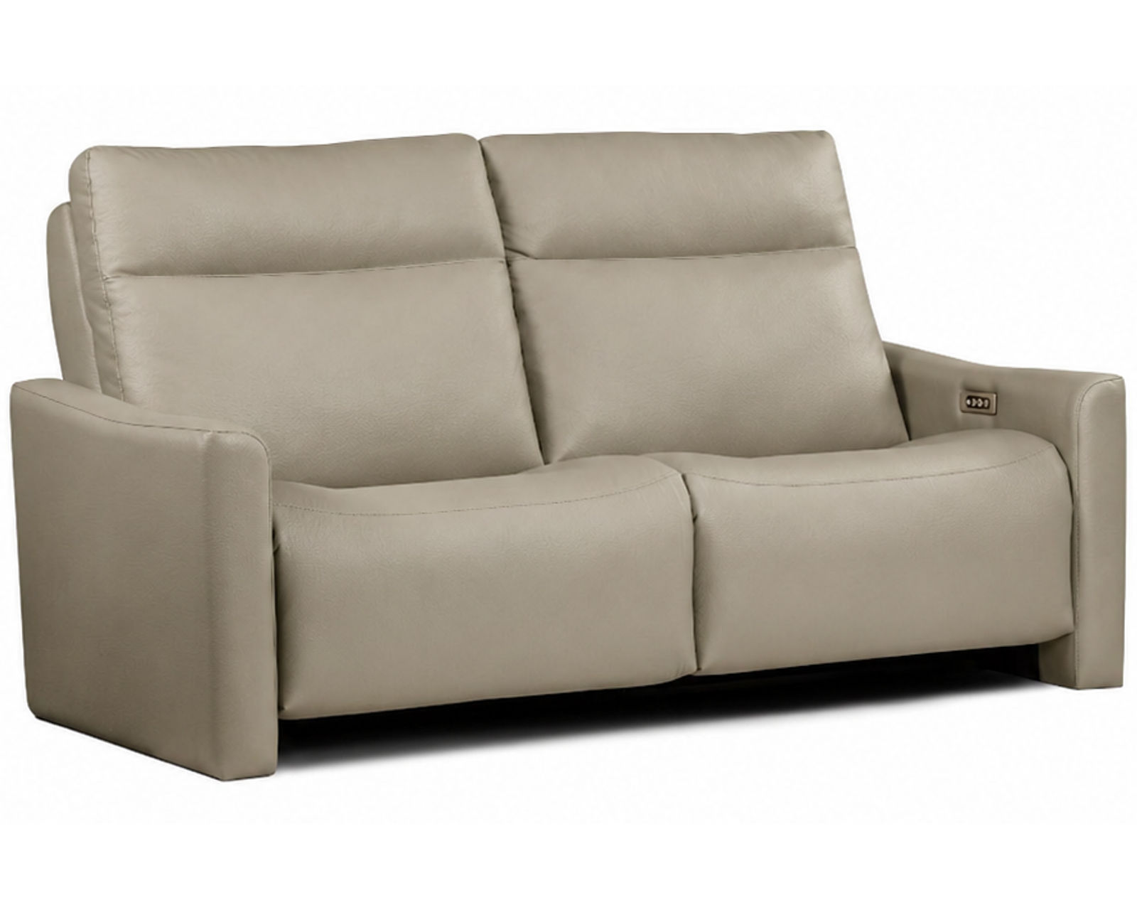 Kirk Dual Power Reclining Sofa — Available in Standard & Wide Cushions, 140+ Leather Options, and 76", 79", or 108" Widths - Kirk 76" Power Headrest Power Reclining Sofa (Wide Seat, 2 Cushions)