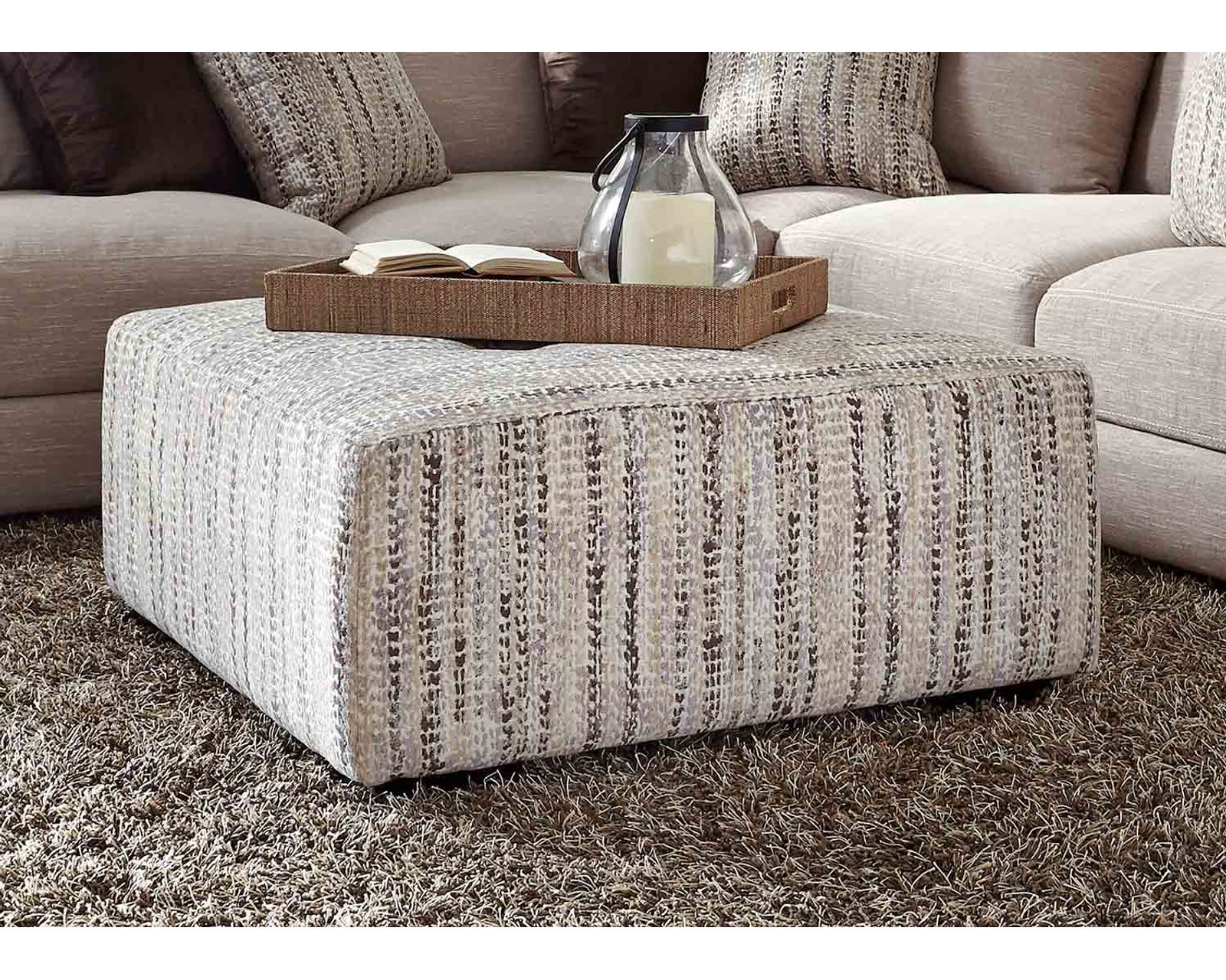 Hannigan 808 Modular Sectional (Designer Style. Sink-In Comfort. Made for the Way You Live.) - Hannigan 39" Square Cocktail Ottoman