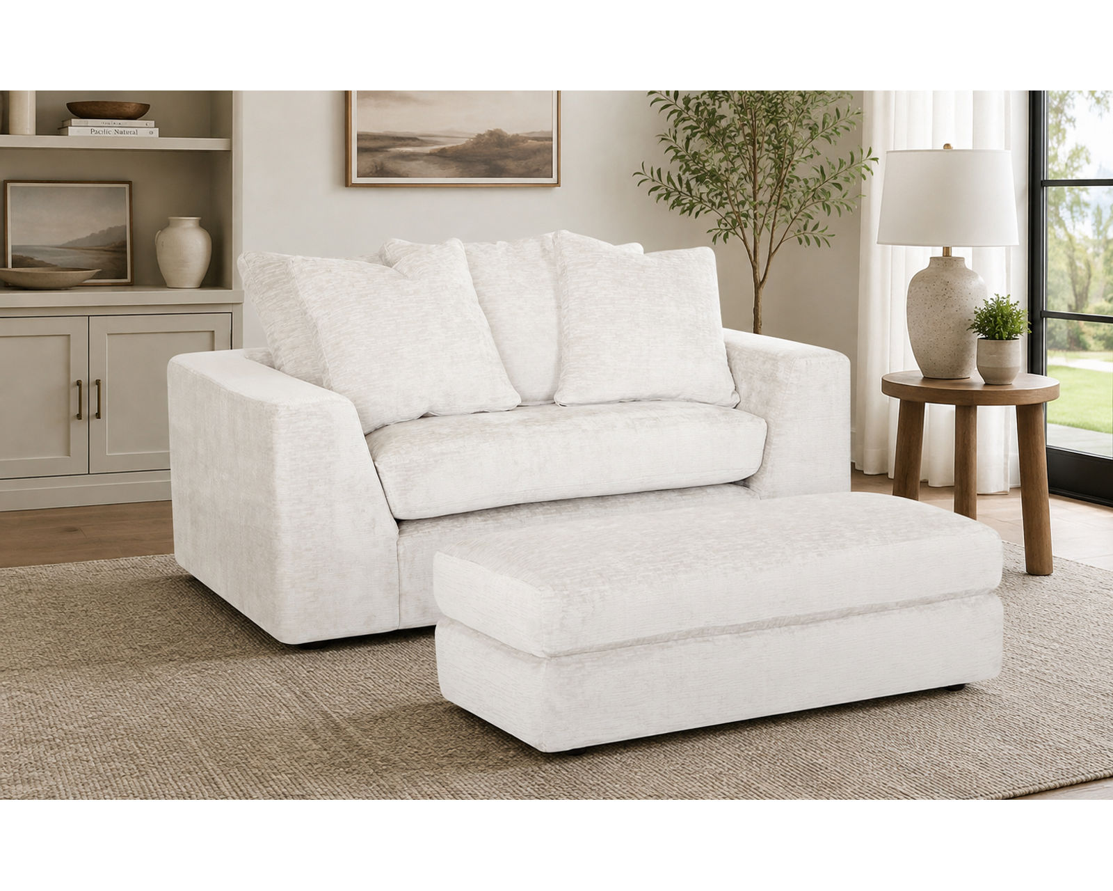 Haswell 99" Pillow Back Sofa (Sink-In Comfort. Modern Style. Made to Relaxation) - Affordable Luxury, Designed for Real Life.