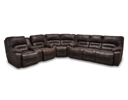 Layout A: Three Piece Reclining Sectional 113.5" x 123.5"