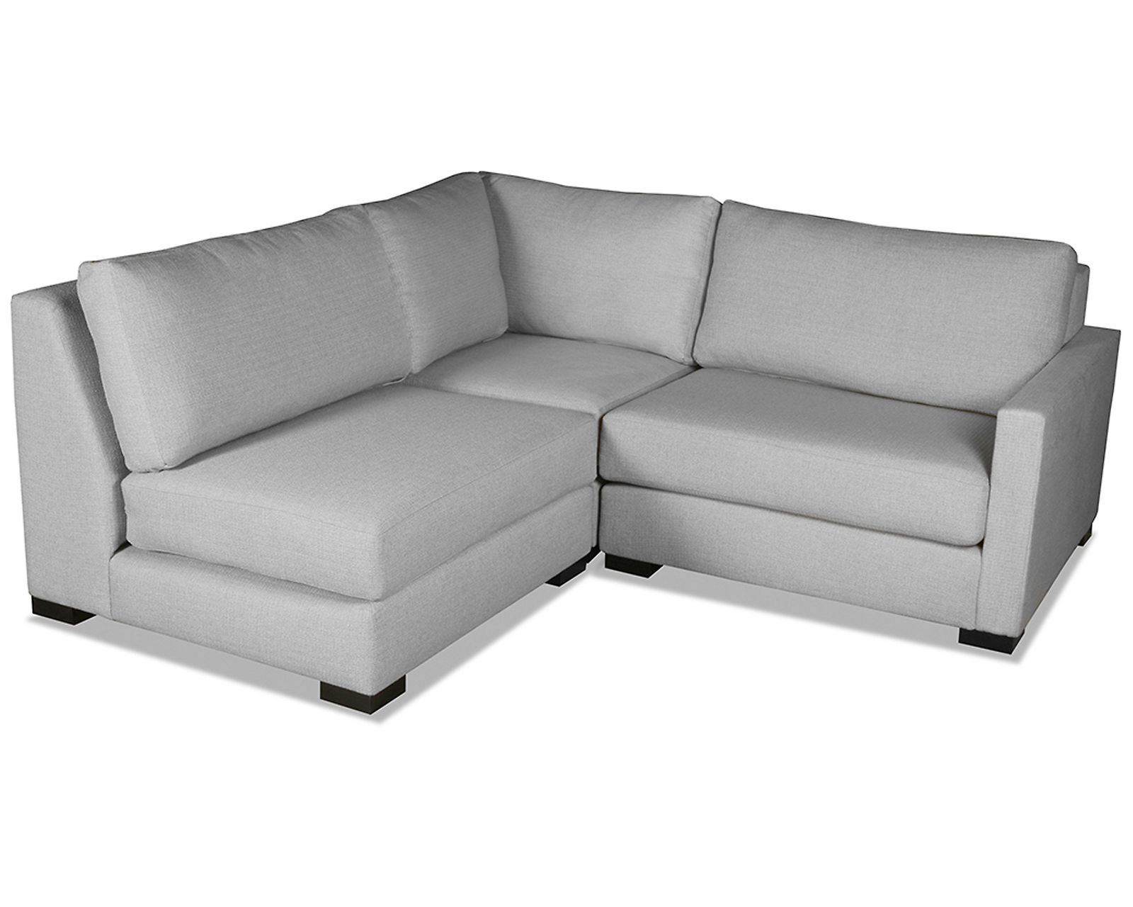 Chester 3 Pieces Modular Sectional w/ Left Open End (3 Colors Available) - Chester 3 Pieces Modular Sectional w/ Left Open End in Grey