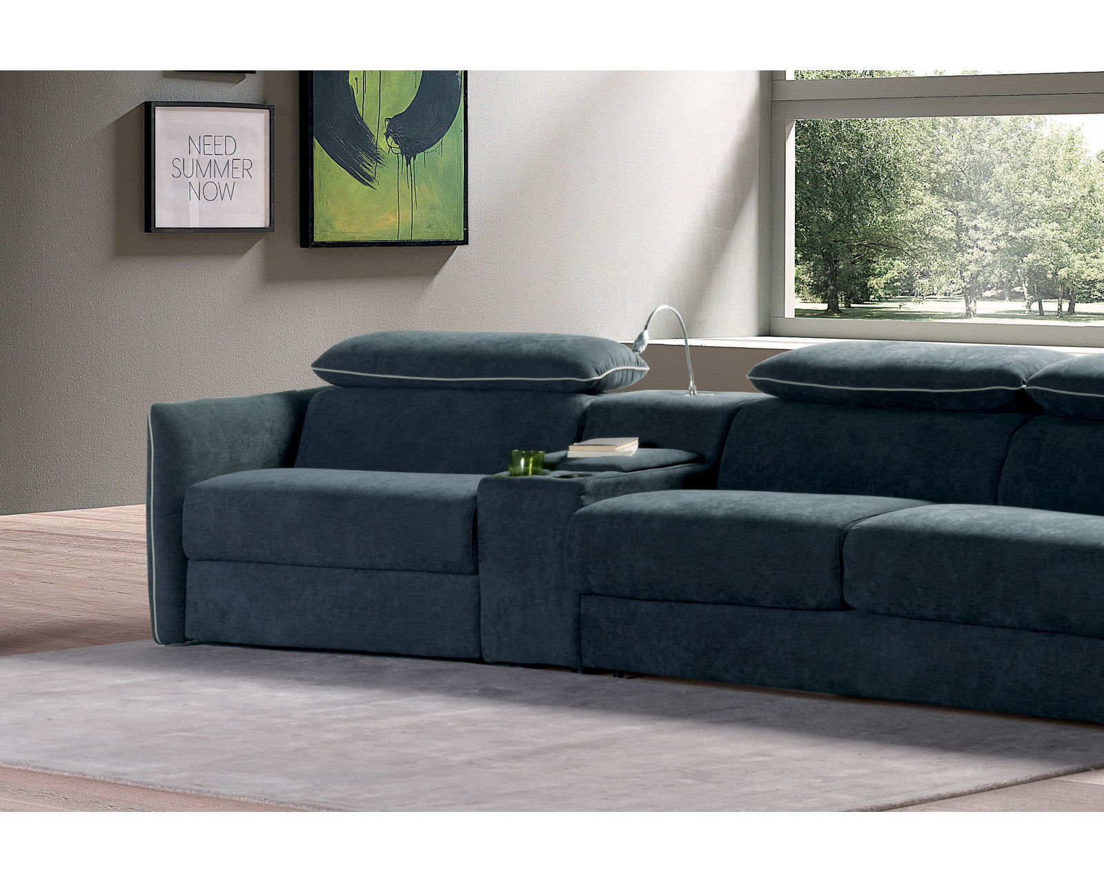 Meraviglia B995 Leather Reclining Sectional (+25 leathers)
