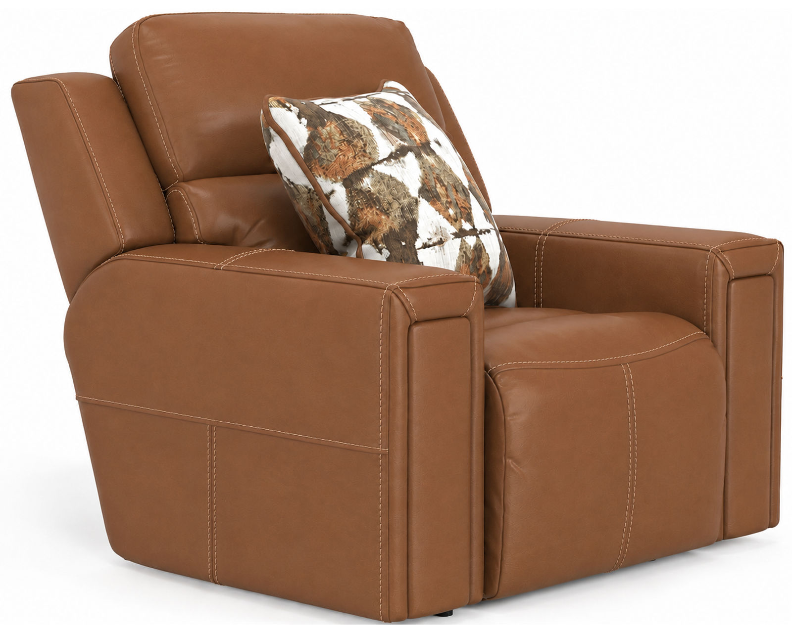 Arezzo 87" Zero Gravity Power Headrest Power Reclining Leather Sofa (2 colors) - Arezzo Zero Gravity Lay Flat Power Headrest Power Recliner
