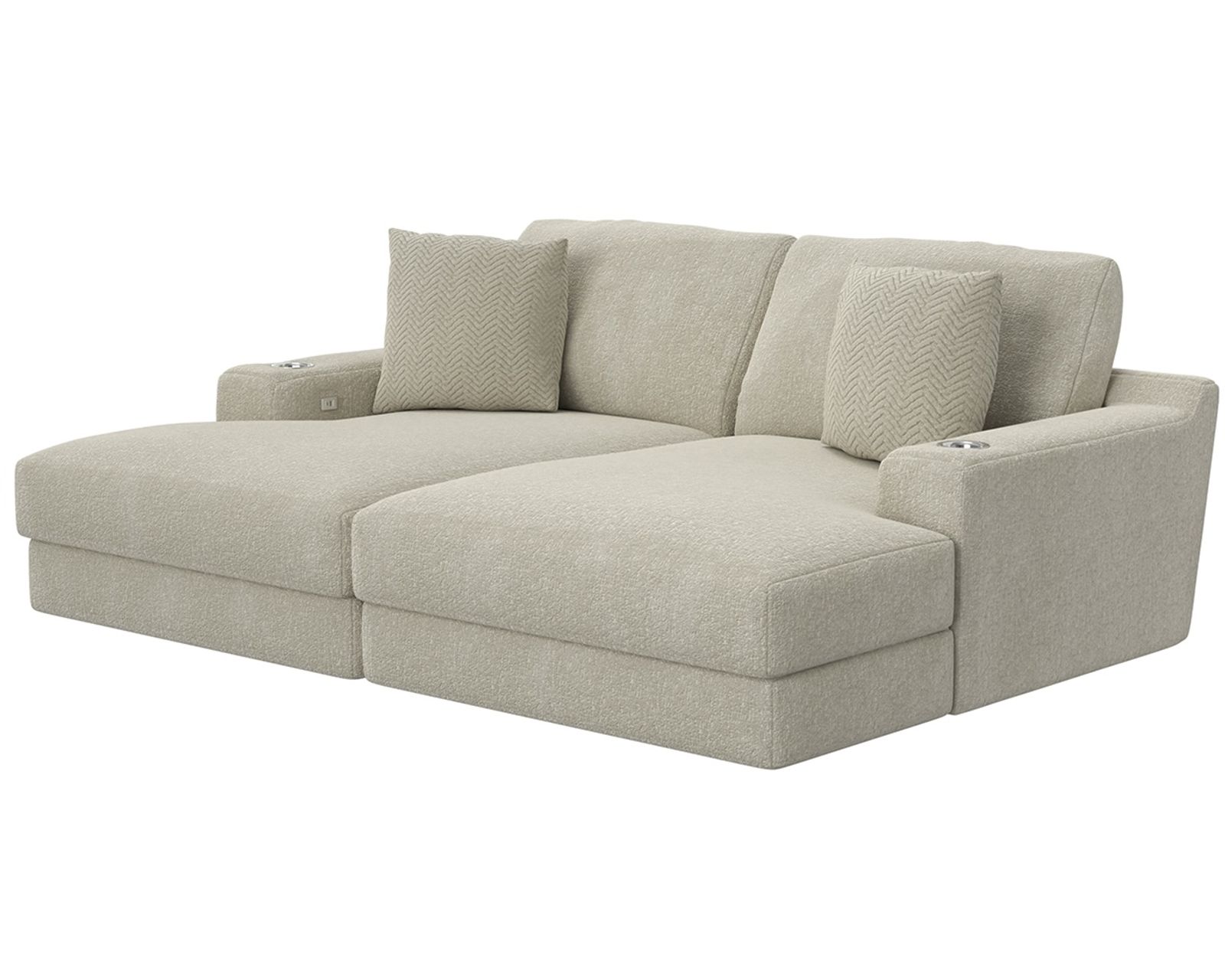 Cozy Double Wide 88" Home Theater Chaise (2 colors) Includes pillows - Made for Living. Made in America.