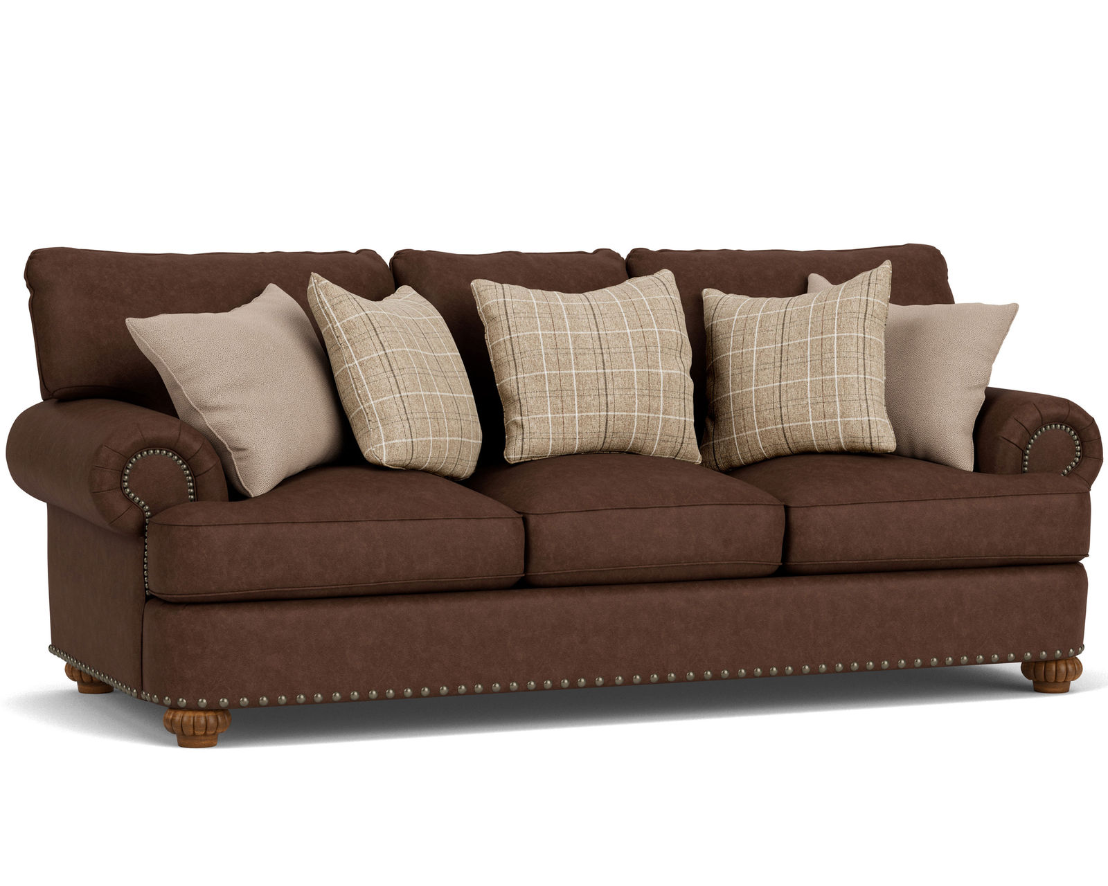 Patterson 7322 Nailhead Sofa (+100 fabrics) 96" - Patterson Nailhead Sofa