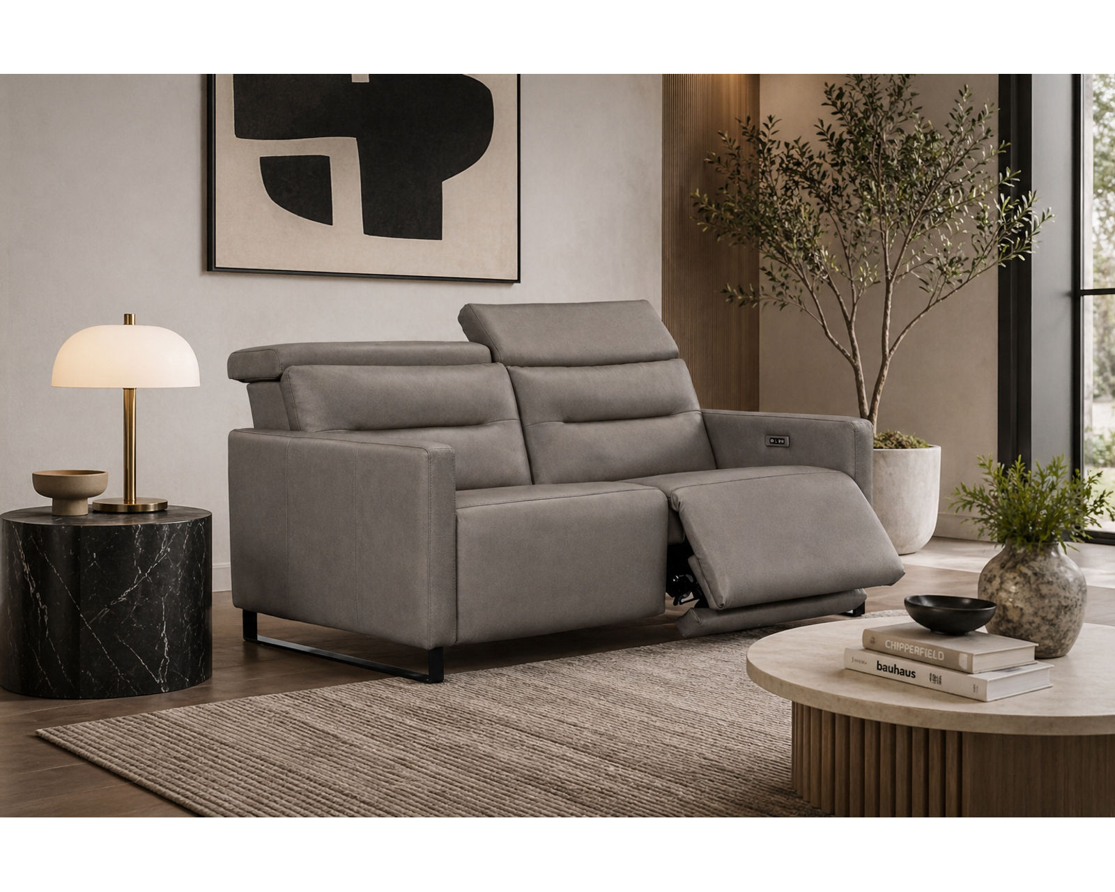 Cleo Dual Power Reclining Sofa — Available in Standard & Wide Cushions, 140+ Leather Options, and 74", 79", or 105" Widths - Luxury Seating, Smart Investment