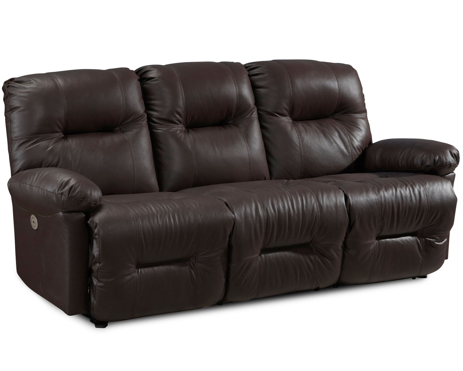 Zaynah Leather Double Reclining Sofa (+3 leathers) 87" - Zaynah Double Reclining Leather Sofa