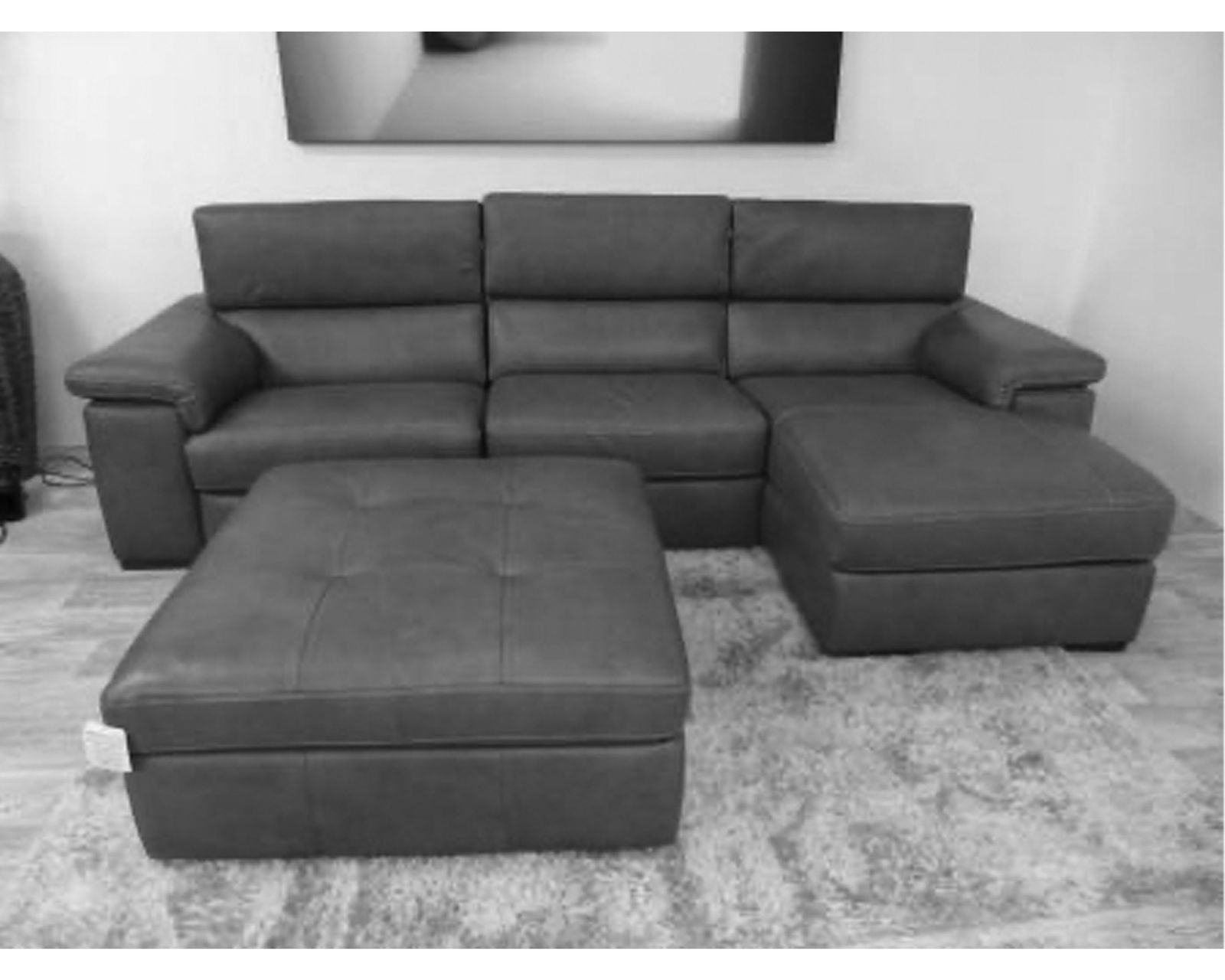 Solare B817 Power Reclining Sectional (+40 fabrics) - Layout B: Three Piece Sectional 119" x 64"