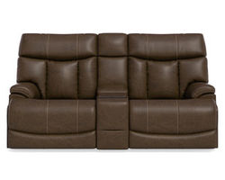 Clive Power Reclining Loveseat with Console and Power Headrests and Lumbar (374-70) in stock