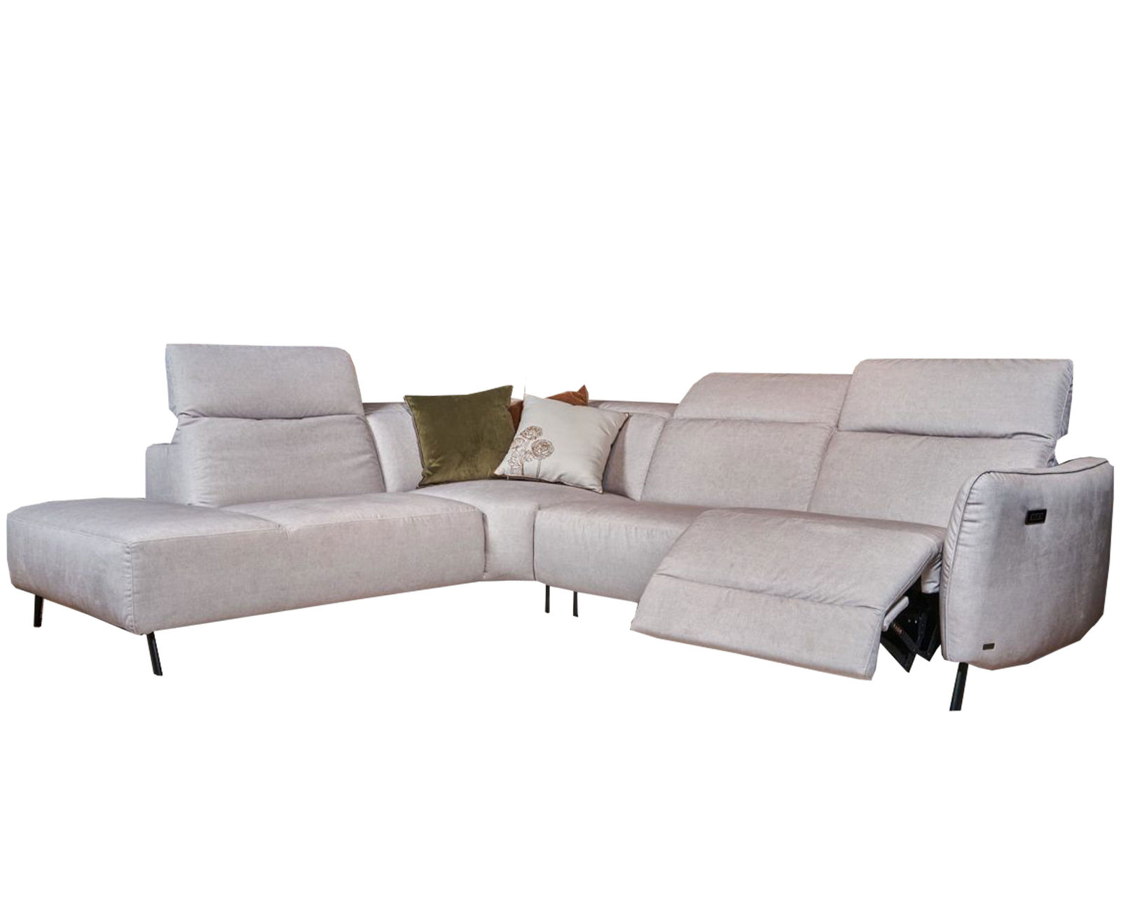 Lima C267 Power Reclining Sectional (+40 fabrics) - Layout A:  Three Piece Sectional 98" x 116" (2 Recliners)