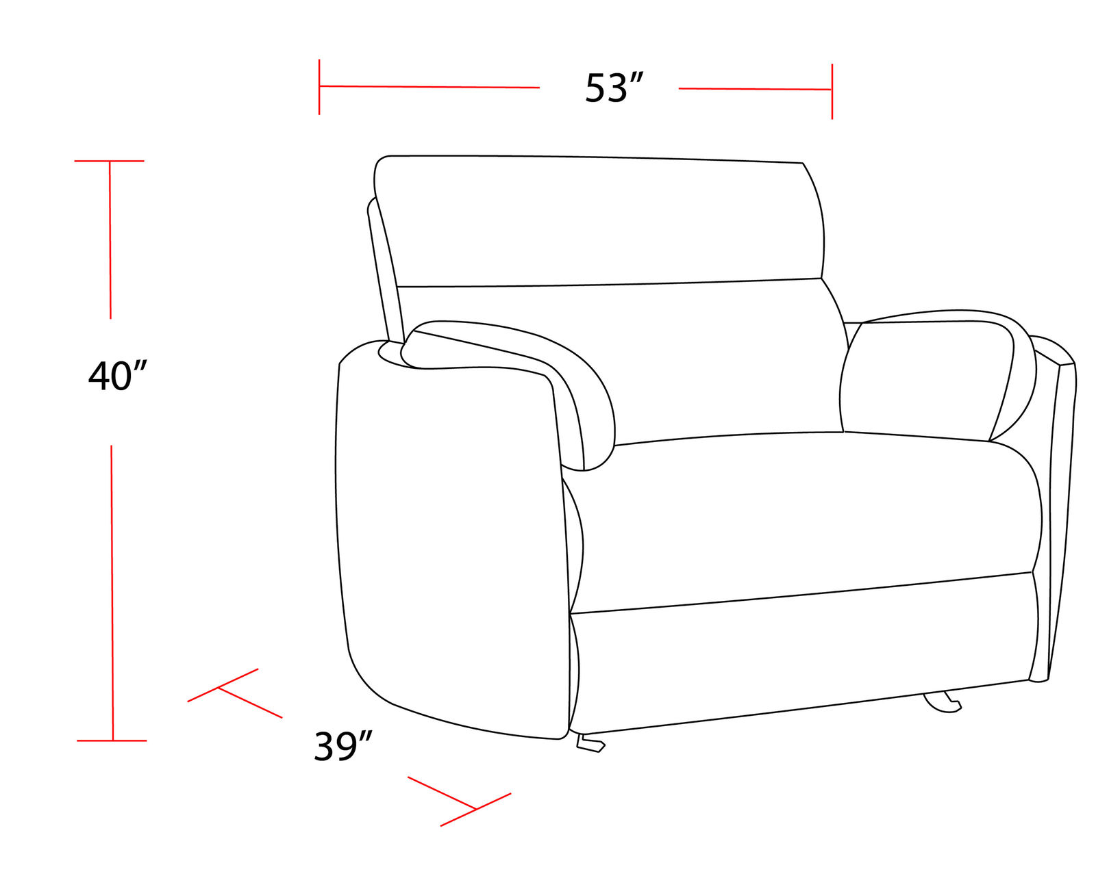 Radius XL Wide Power Glider Recliner Grey (in stock - Fast shipping) - Radius XL Grey Power Glider Recliner