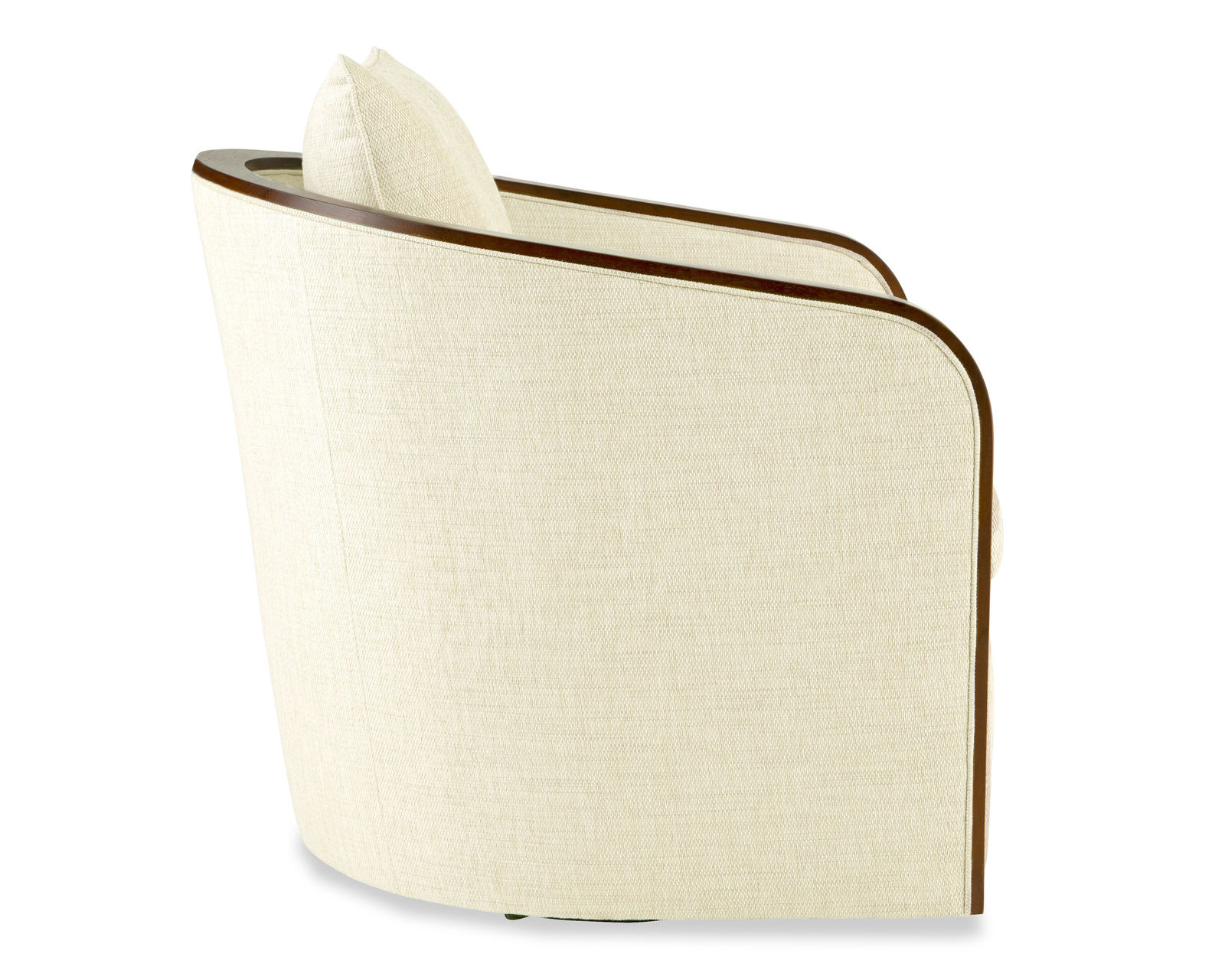 Apple 038410 Swivel Chair (+100 performance fabrics) - Customize the wood finish in 10 different colors