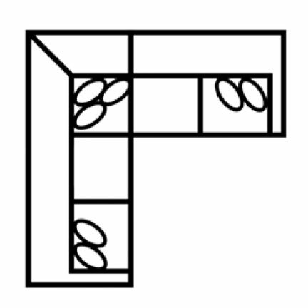 Layout C: Two Piece Sectional 94" x 96"